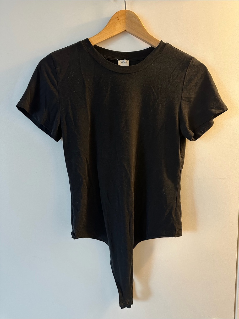 Wilfred Black Short-Sleeve Crewneck Bodysuit